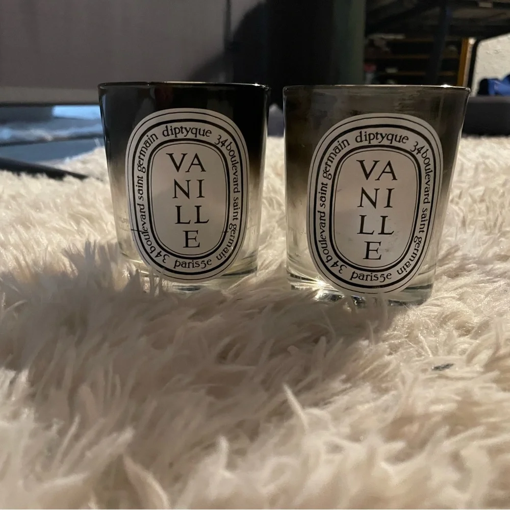 Diptyque candle jars (2)